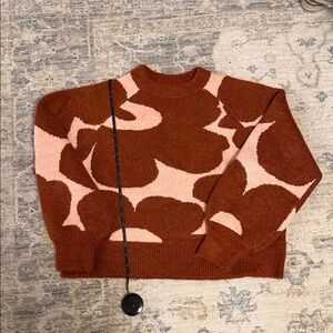 fab'rik Abstract Sweater - Rust and Blush